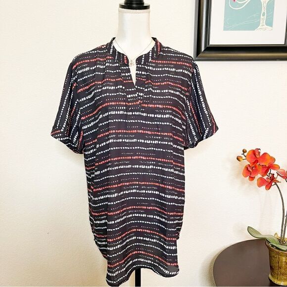 🍋 Women’s Split Neck Top No Brand Size XL - Picture 1 of 7